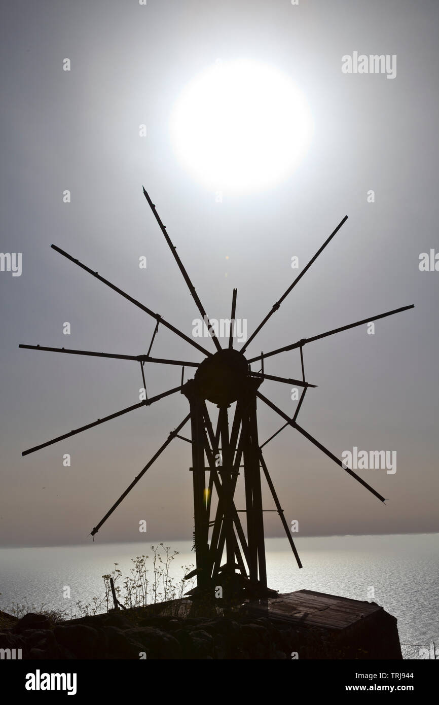 Molino de gofio. Pueblo Santo Domingo de Garafía. Isla La Palma