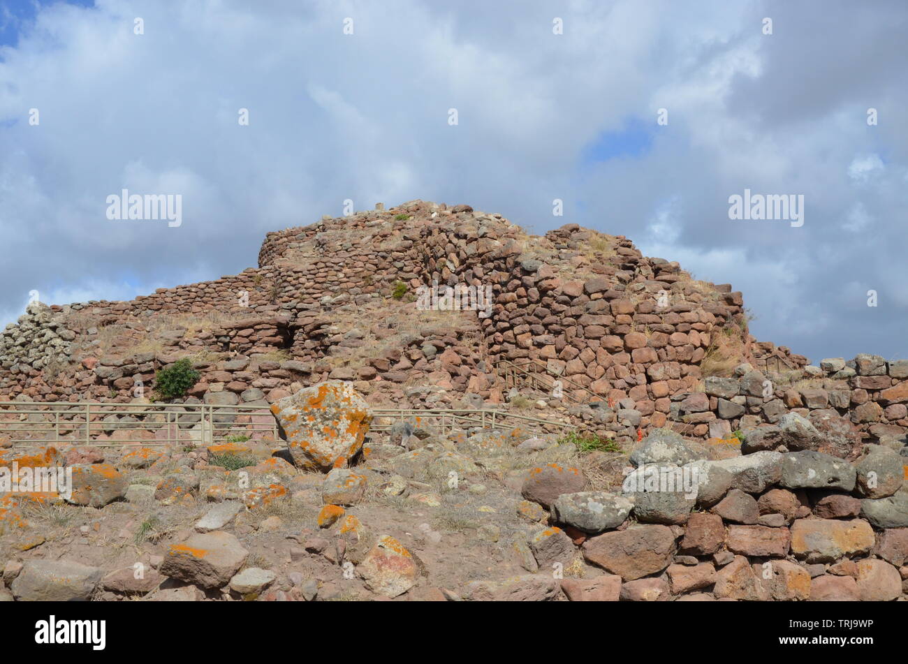 The ancient Nuraghe of Seruci, Sardinia Stock Photo Alamy