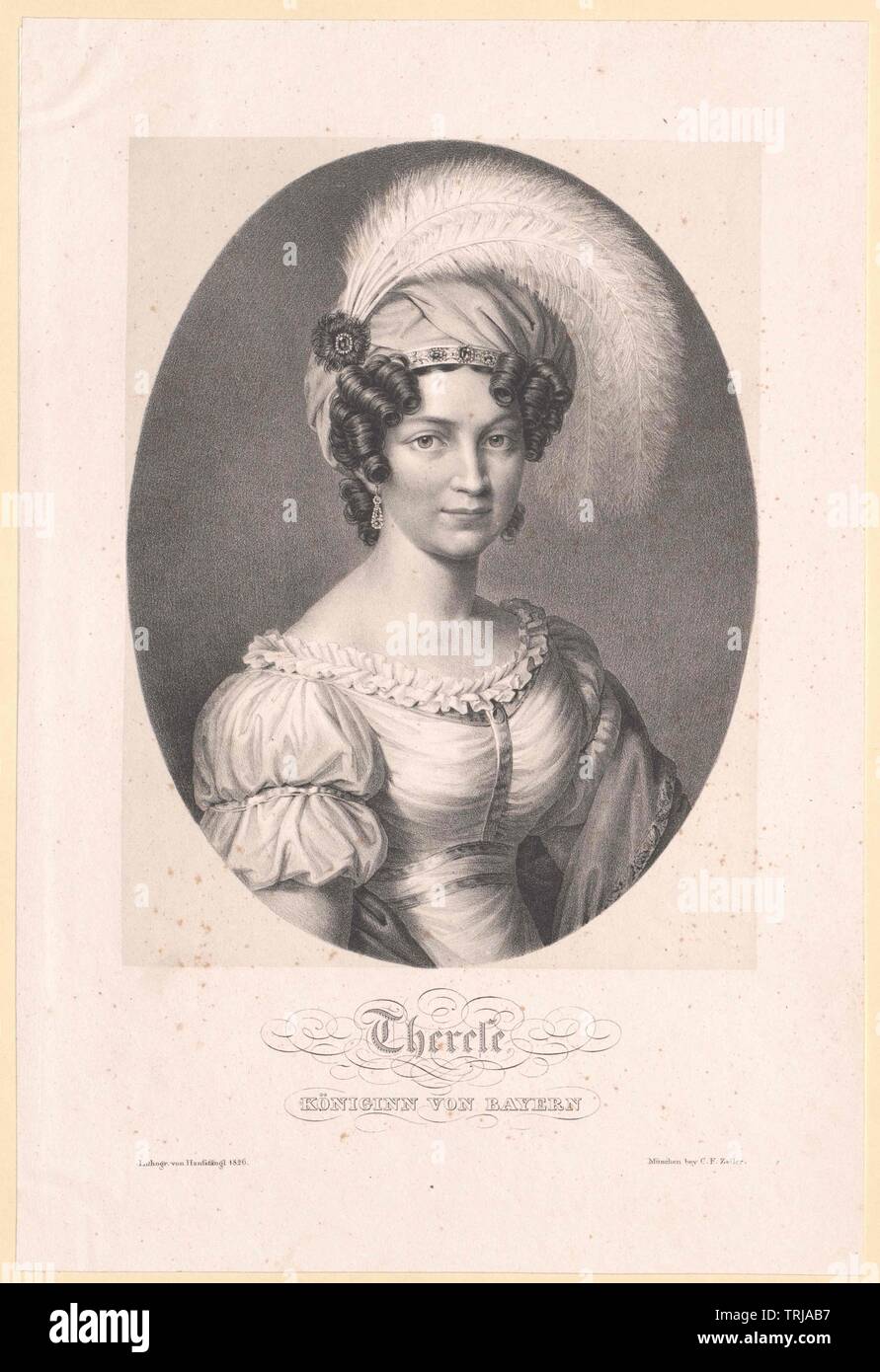 Therese, princess of Saxe-Hildburghausen (1792-1854), , Additional-Rights-Clearance-Info-Not-Available Stock Photo