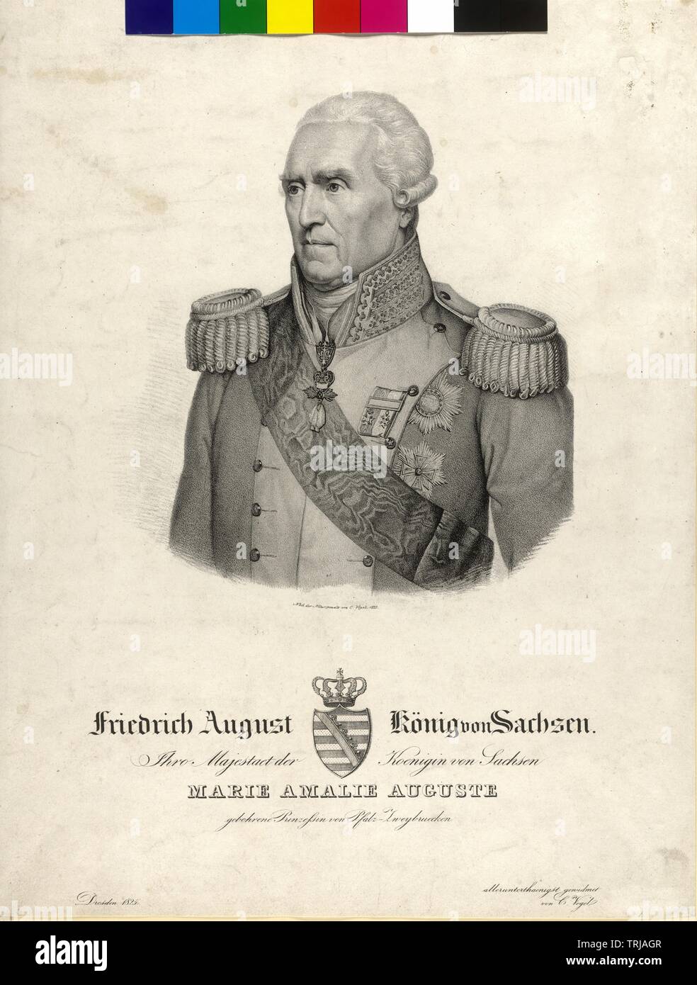 Frederick August I, King of Saxony, Additional-Rights-Clearance-Info-Not-Available Stock Photo
