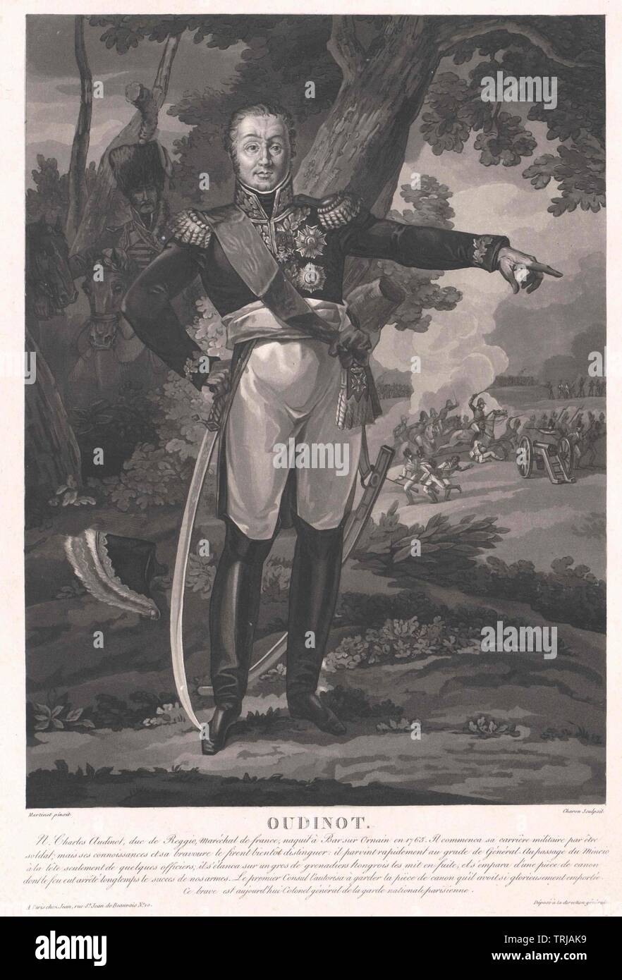 Oudinot, Charles Nicolas Duc de Reggio, Additional-Rights-Clearance-Info-Not-Available Stock Photo