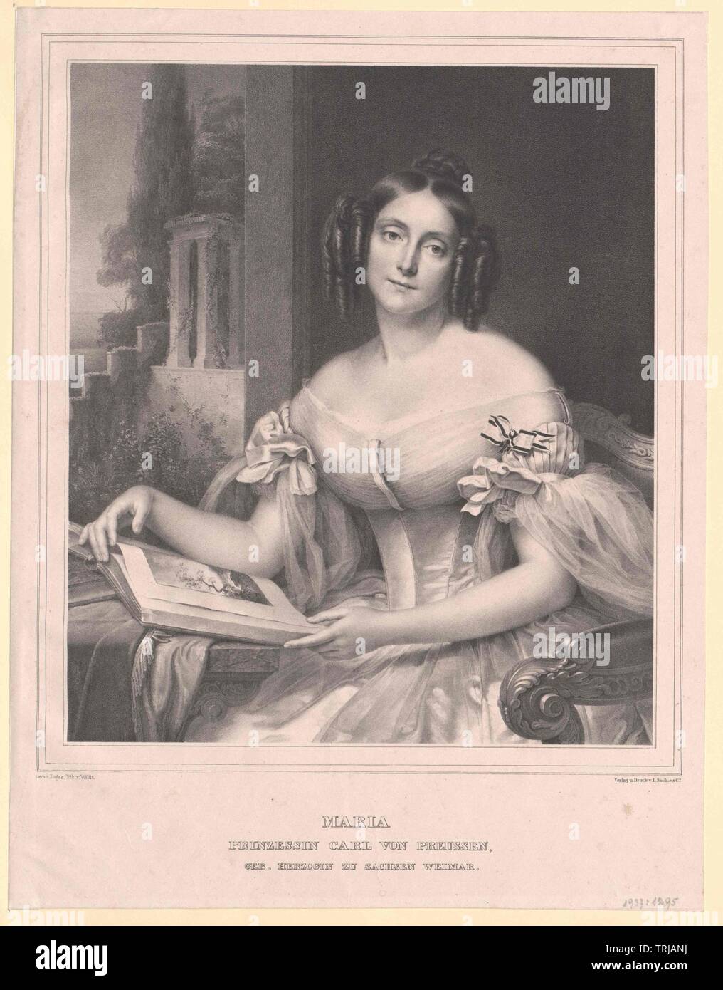 Maria, princess of Saxe-Weimar Eisenach, Additional-Rights-Clearance-Info-Not-Available Stock Photo