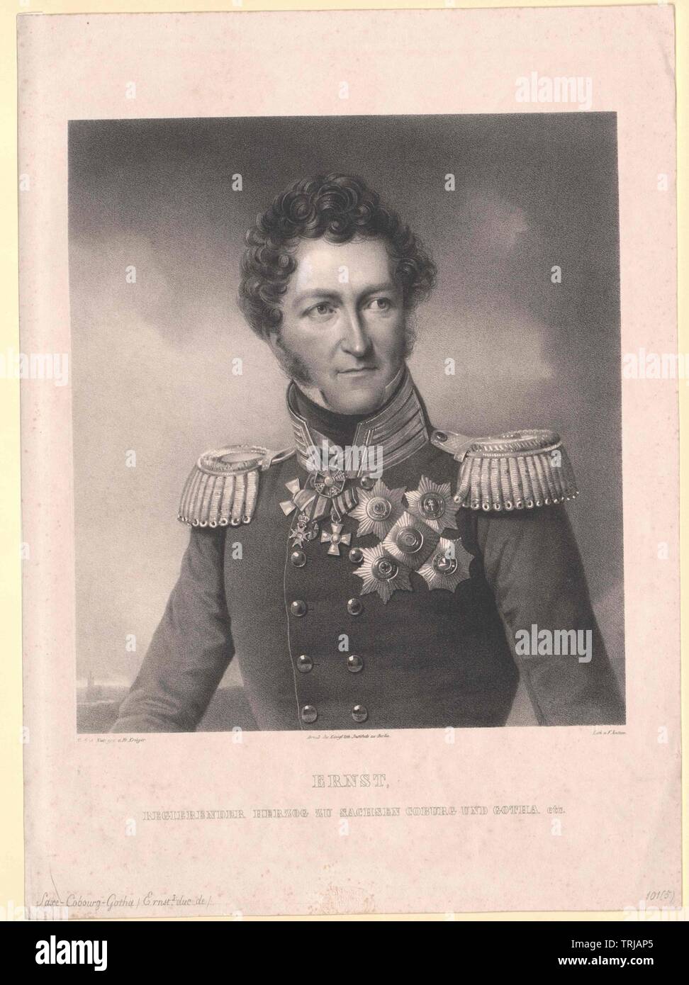 Ernst I, Duke of Saxe-Coburg-Gotha, Additional-Rights-Clearance-Info-Not-Available Stock Photo