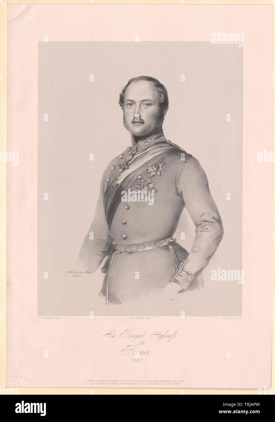 Albert, Prince consort of England Duke of Saxony Prince of Saxe-Coburg-Gotha, Additional-Rights-Clearance-Info-Not-Available Stock Photo
