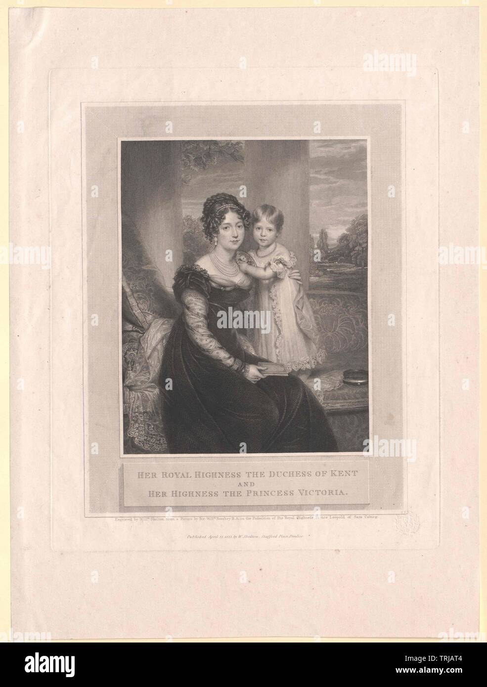 Victoria, princess of Saxe Coburg-Saalfeld, Additional-Rights-Clearance-Info-Not-Available Stock Photo