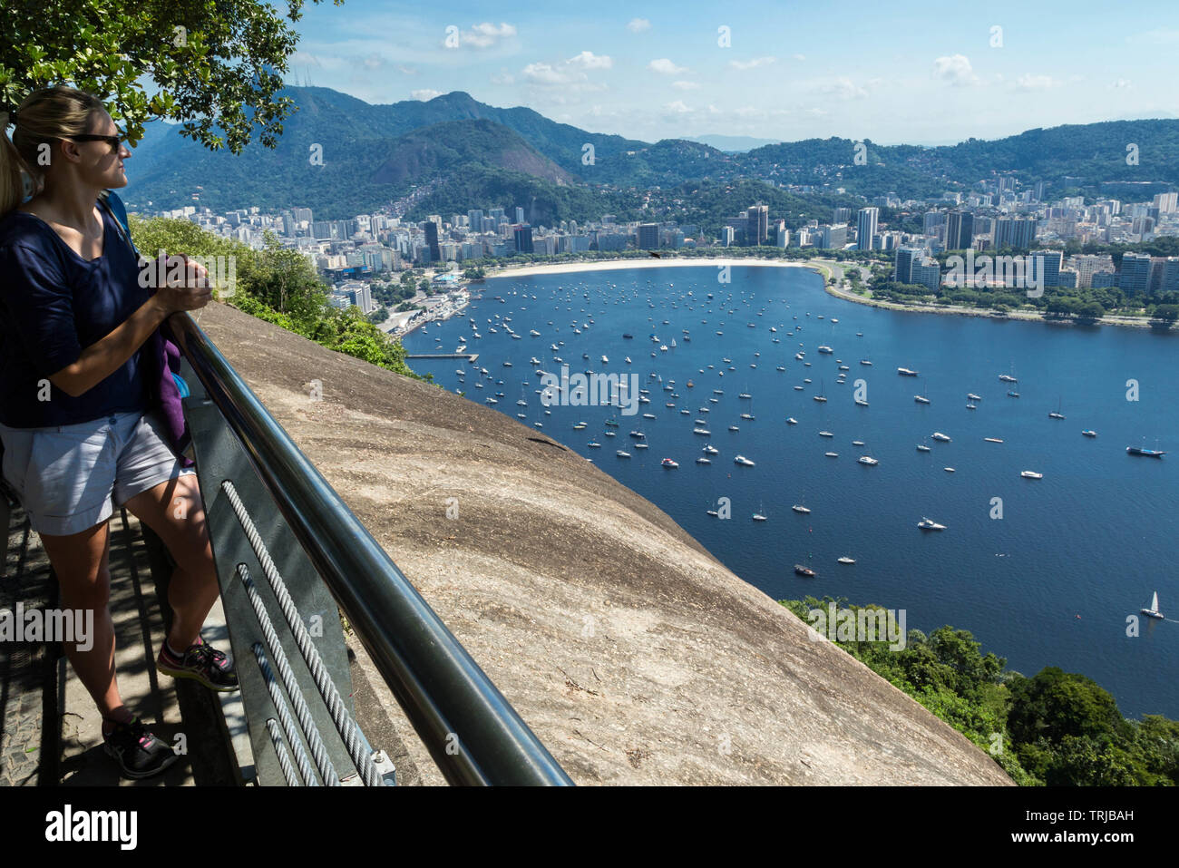 Traveller in Rio de Janeiro, Brazil Stock Photo