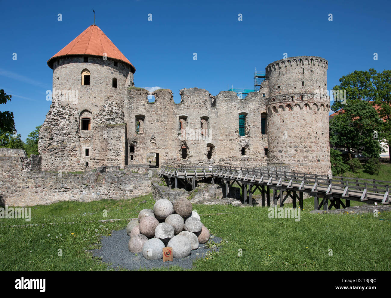 Cēsis Castle, Cēsis, Latvia Stock Photo