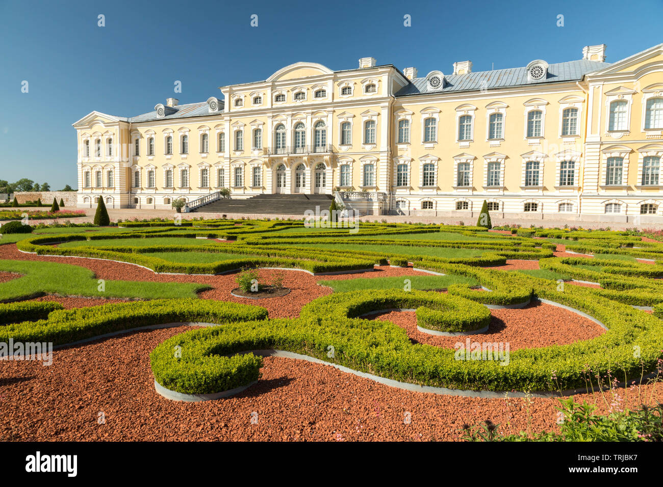 Rundale Palace, Rundāle Parish, Latvia Stock Photo