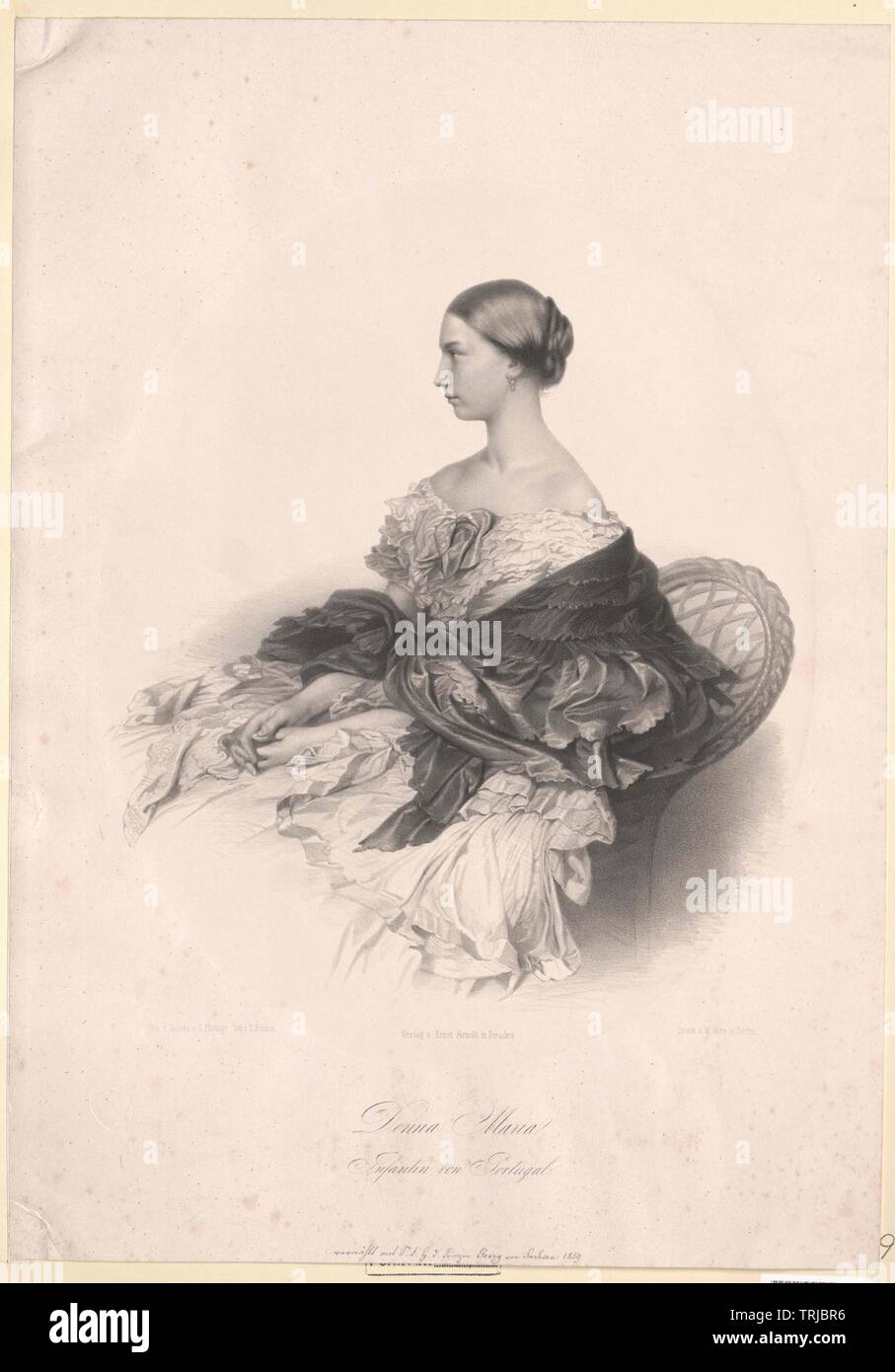 Maria Anna, Infanta of Portugal, Additional-Rights-Clearance-Info-Not-Available Stock Photo