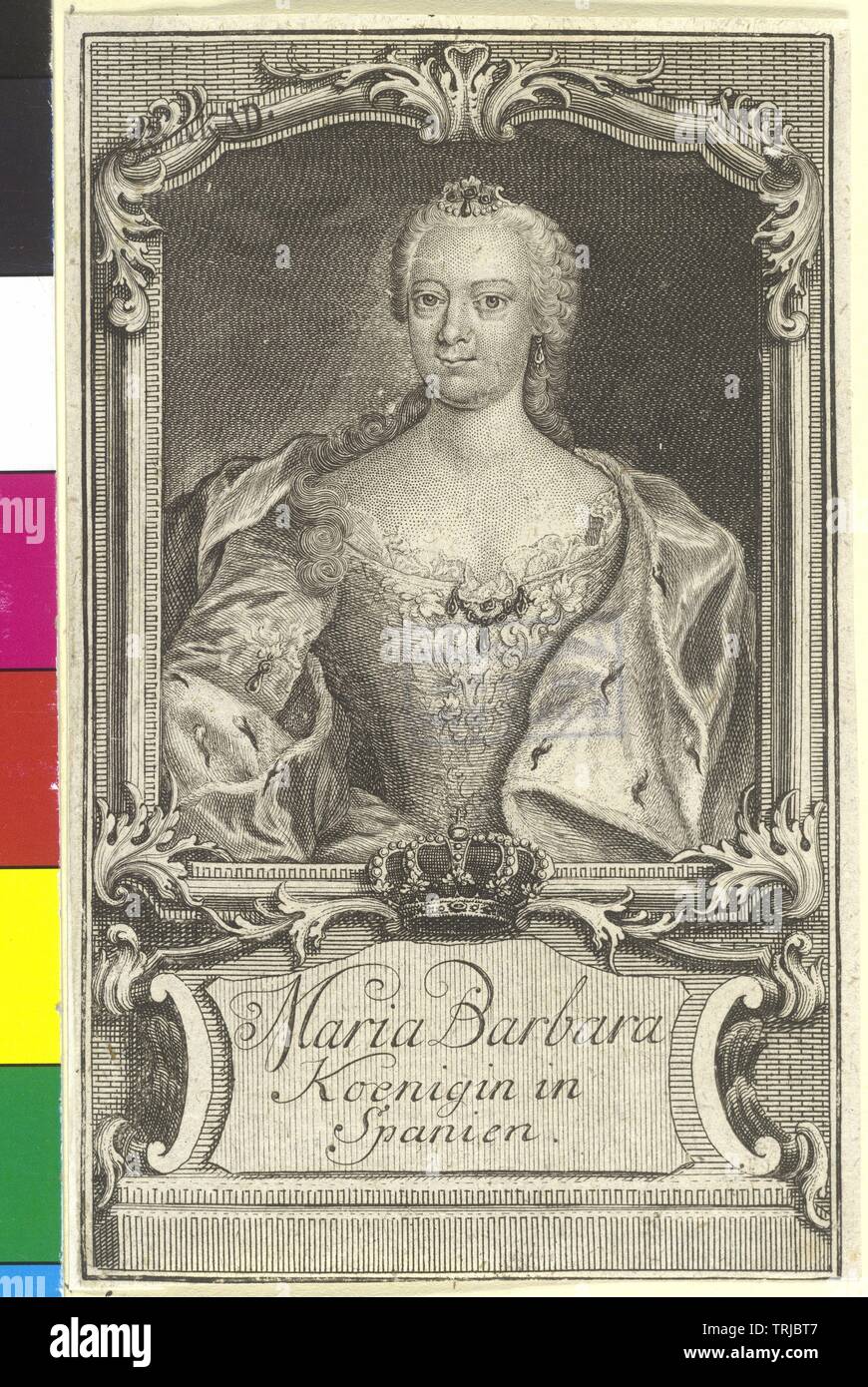 Maria Barbara, Infanta of Portugal, Additional-Rights-Clearance-Info-Not-Available Stock Photo