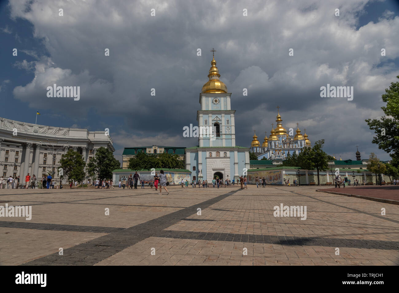 Bell Tower, St. Michael's Golden-Domed Monastery Kiev, Ukraine Stock Photo