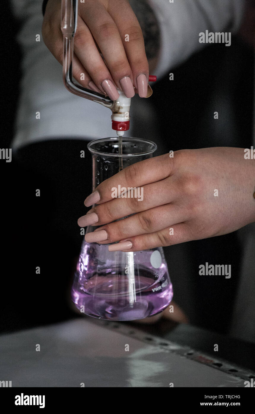 Lab Making Working in a research chemistry biology lab laboratory making ...