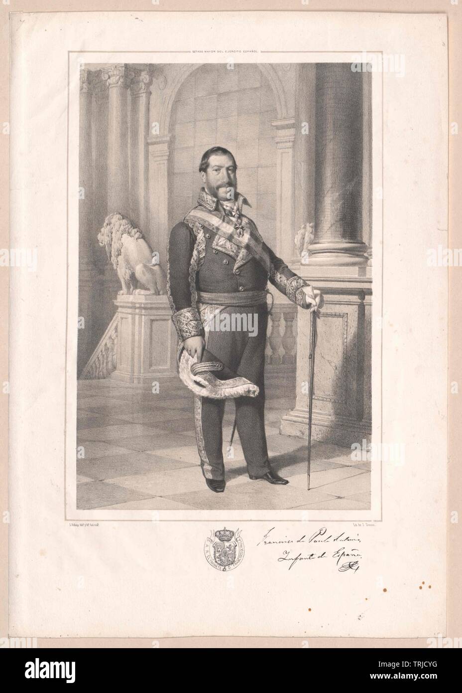Franz de Paula, Infante of Spain, Additional-Rights-Clearance-Info-Not-Available Stock Photo