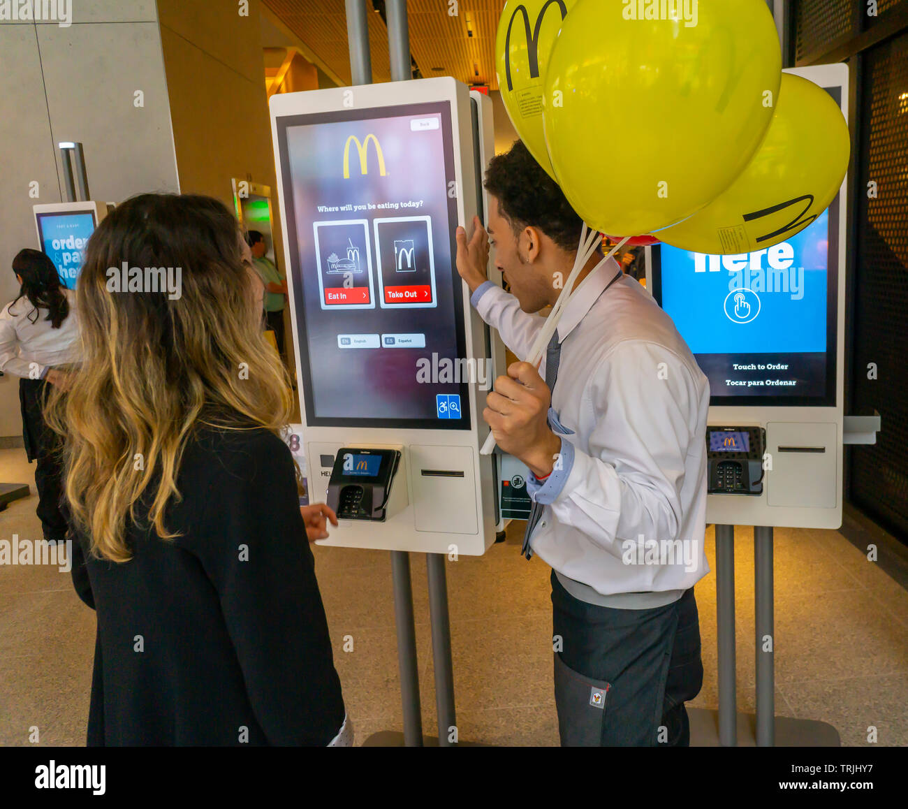 Mcdonalds restaurant self service kiosks hi-res stock photography and ...
