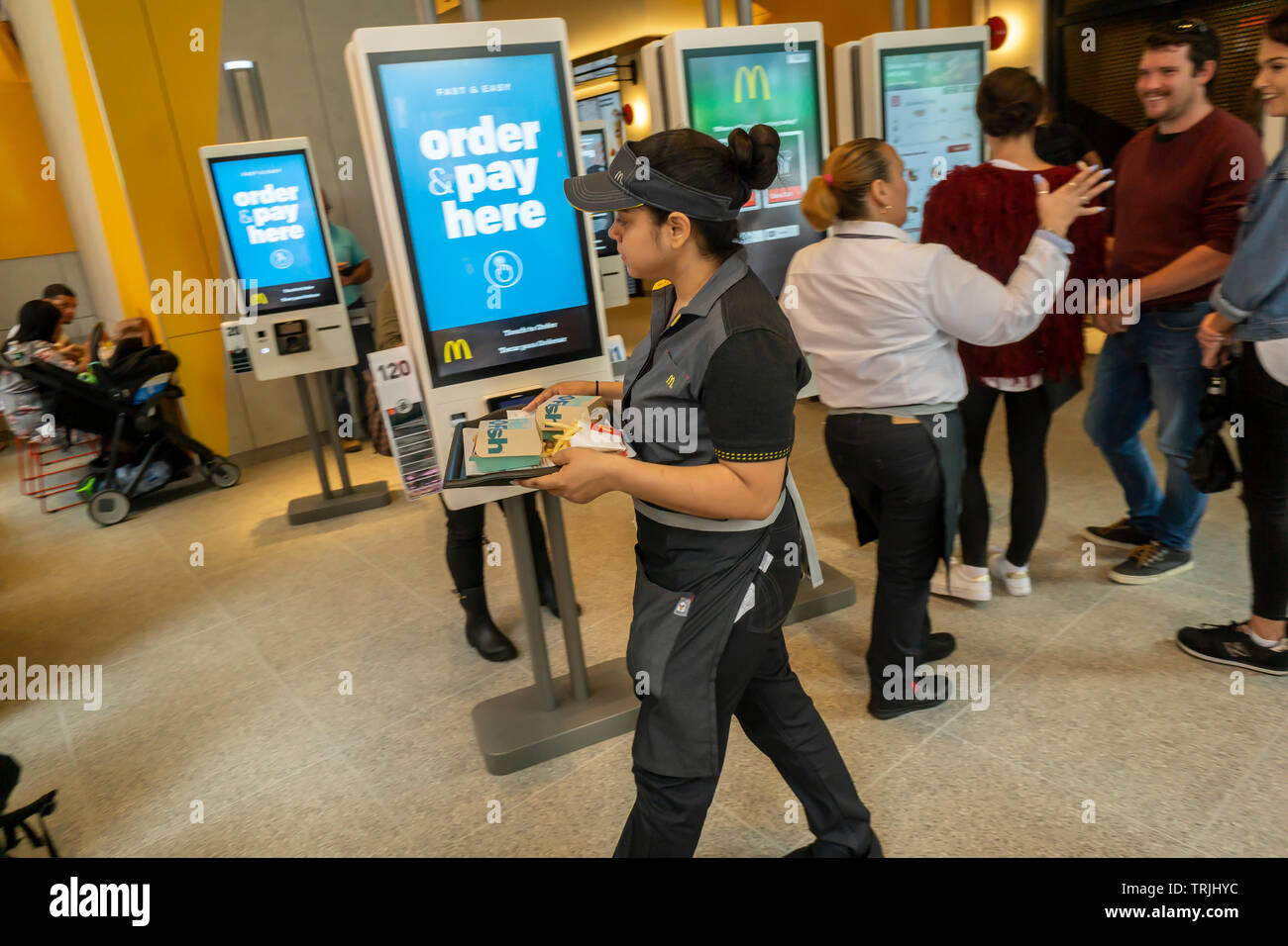 Mcdonalds restaurant self service kiosks hi-res stock photography and ...
