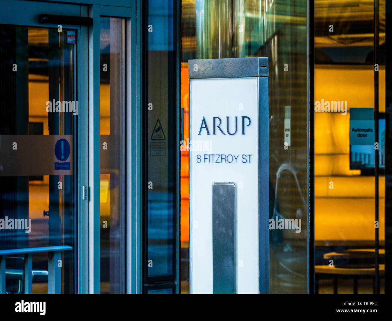 Arup Group Head Office Fitzrovia London - The HQ of the Arup Group, an Engineering & Design company founded in 1946 by Ove Arup. Arch Sheppard Robson. Stock Photo