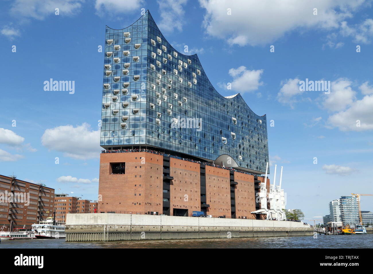 Elbe philharmonic hall in the harbor of Hamburg Stock Photo