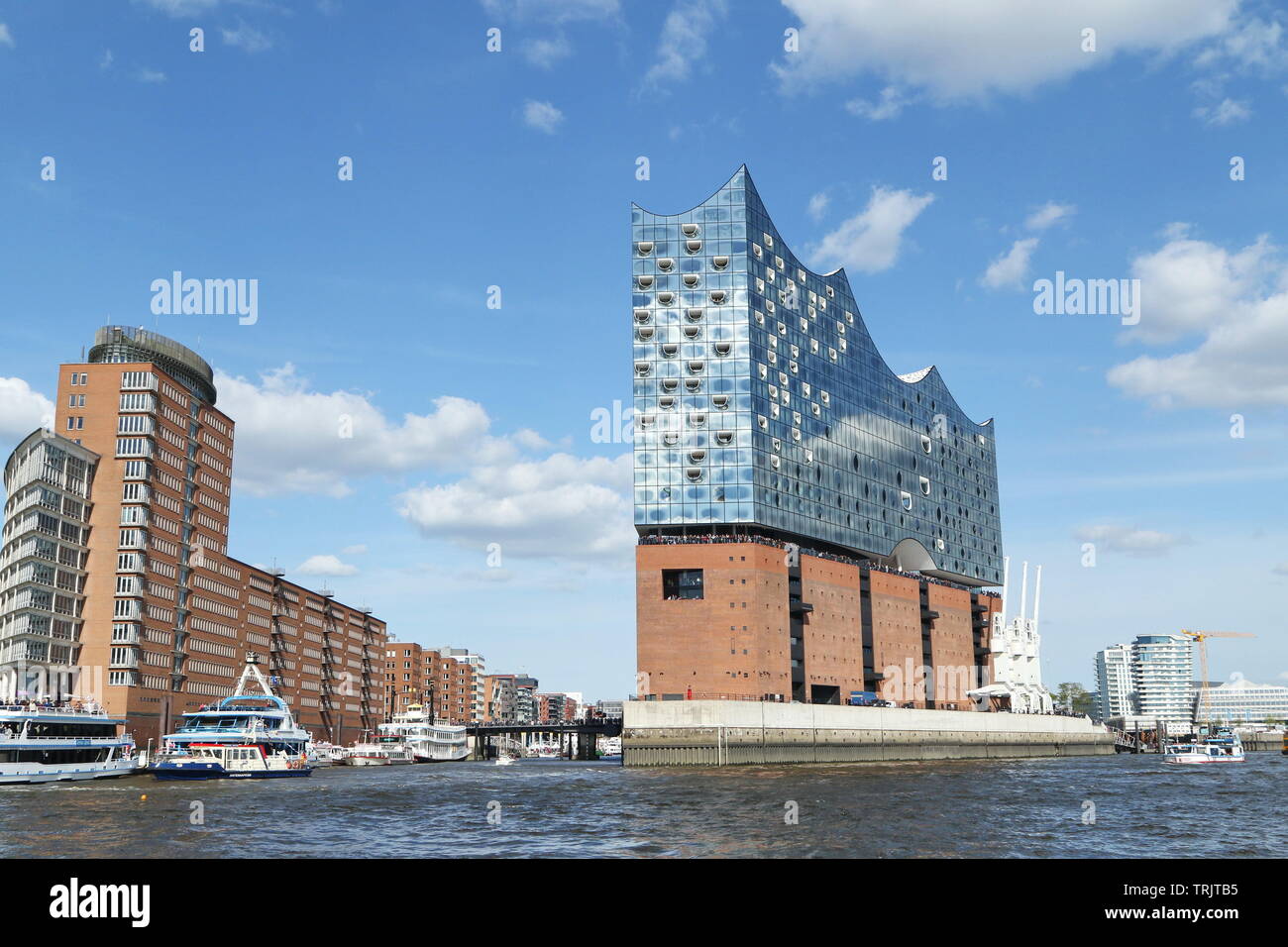 Elbe philharmonic hall in the harbor of Hamburg Stock Photo