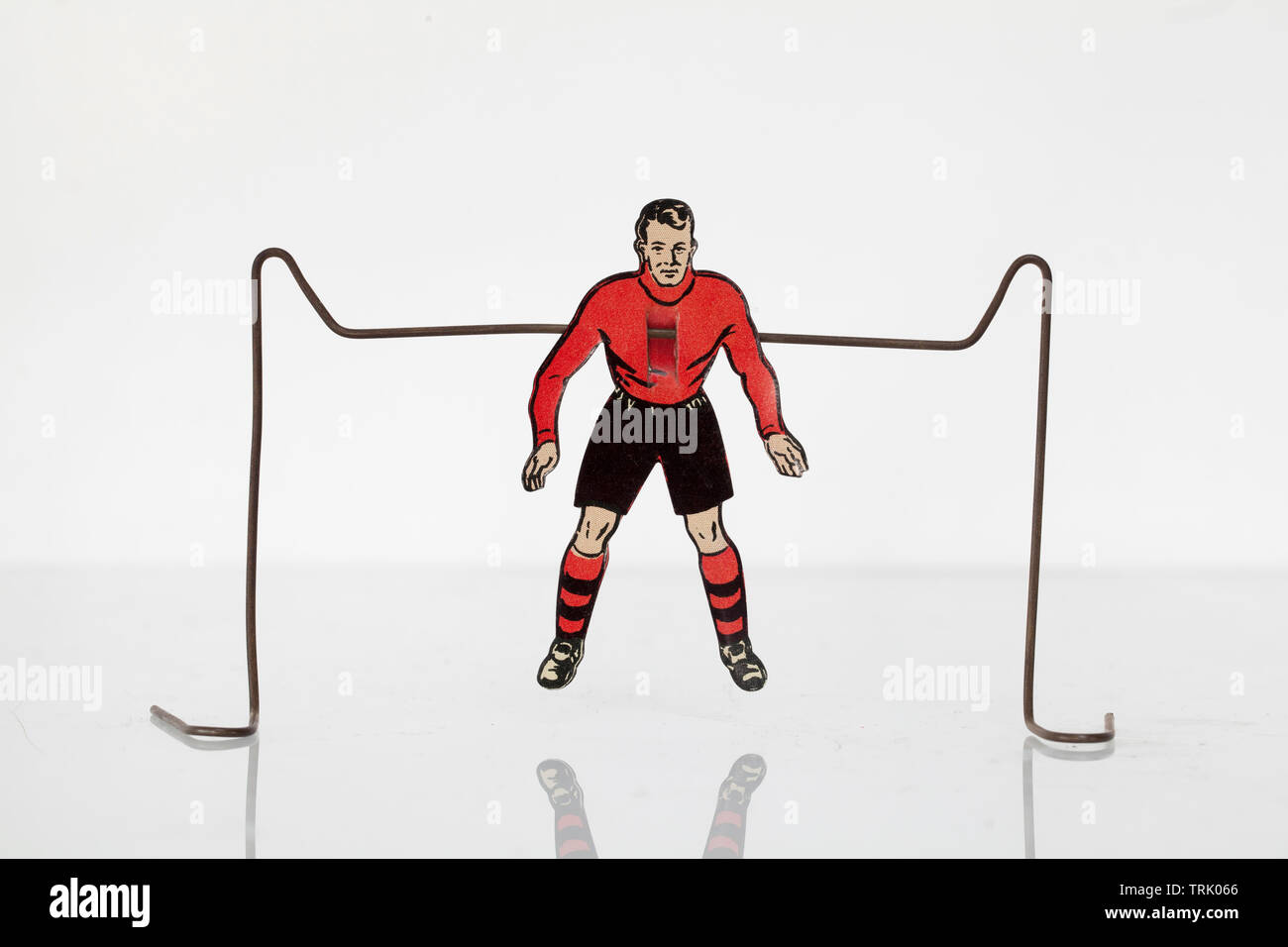 Vintage Blow Football Game Goalkeeper Stock Photo Alamy