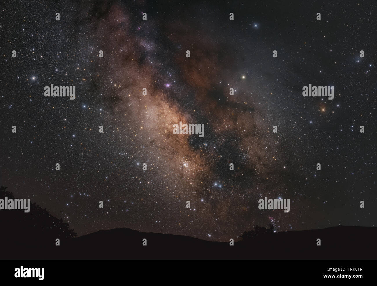Milky Way Over California Stock Photo