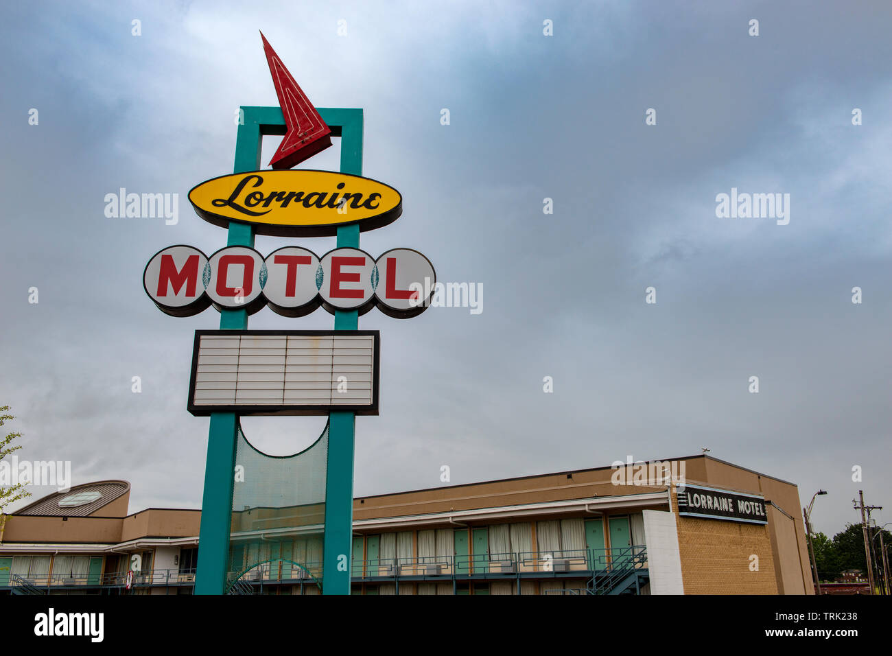 Memphis, Tennessee, USA June 24, 2014 The Lorraine Motel Sign at the
