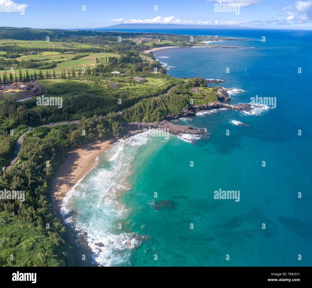 Lanai aerial hires stock photography and images Alamy
