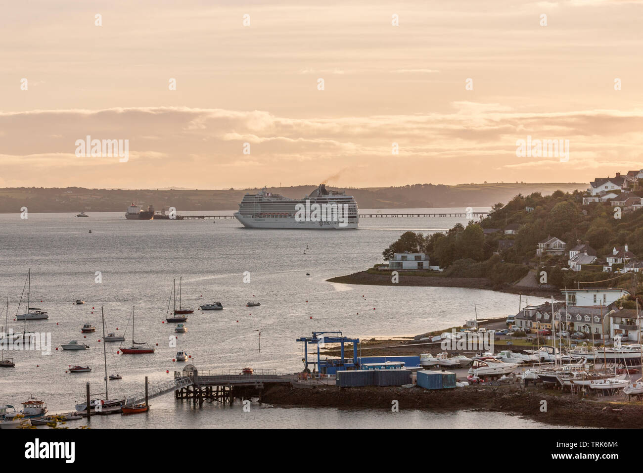 Crosshaven, Cork, Ireland. 08th June, 2019. Cruise ship MSC Orchestra