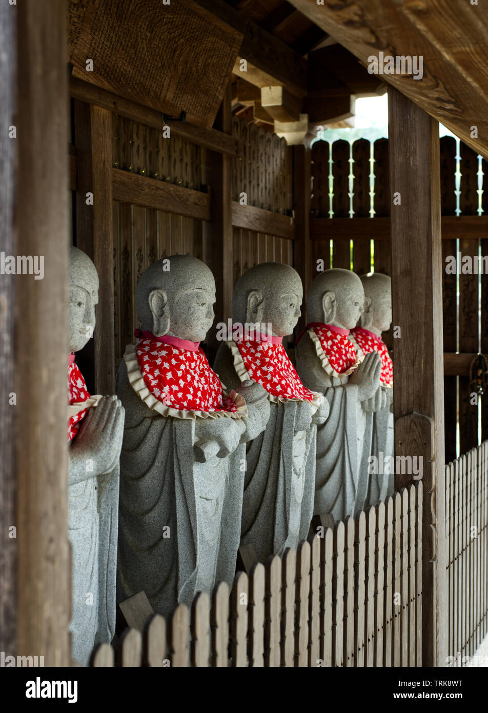 Jizo Statues at Jobonji, Otsu, Japan (portrait Stock Photo Alamy
