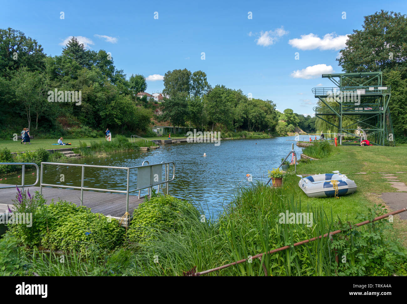 Henleaze Lake, Henleaze, Bristol, United Kingdom Stock Photo Alamy