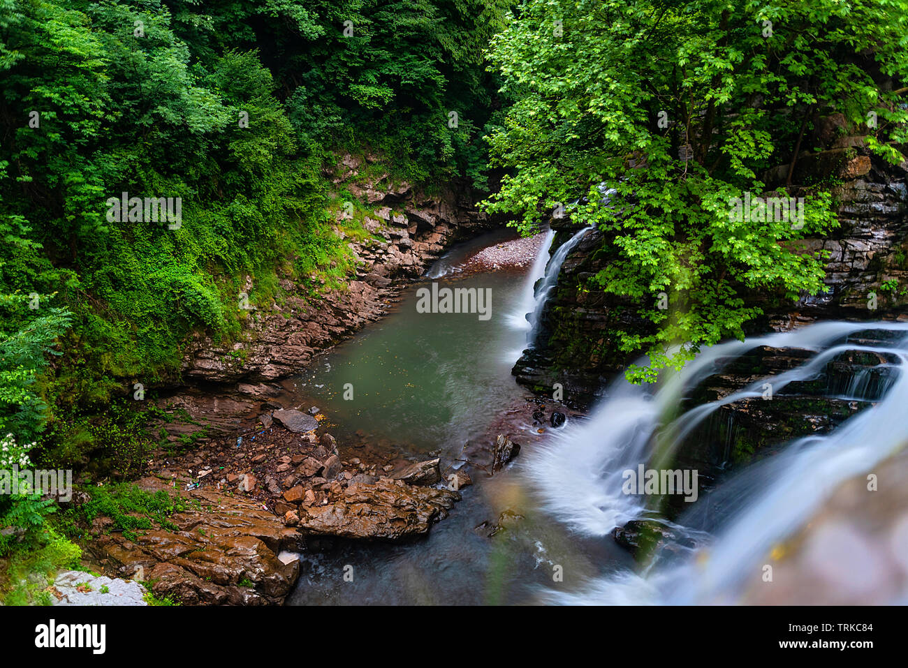 Mine Creek and Waterfall Kocaali Sakarya Turkey Stock Photo Alamy