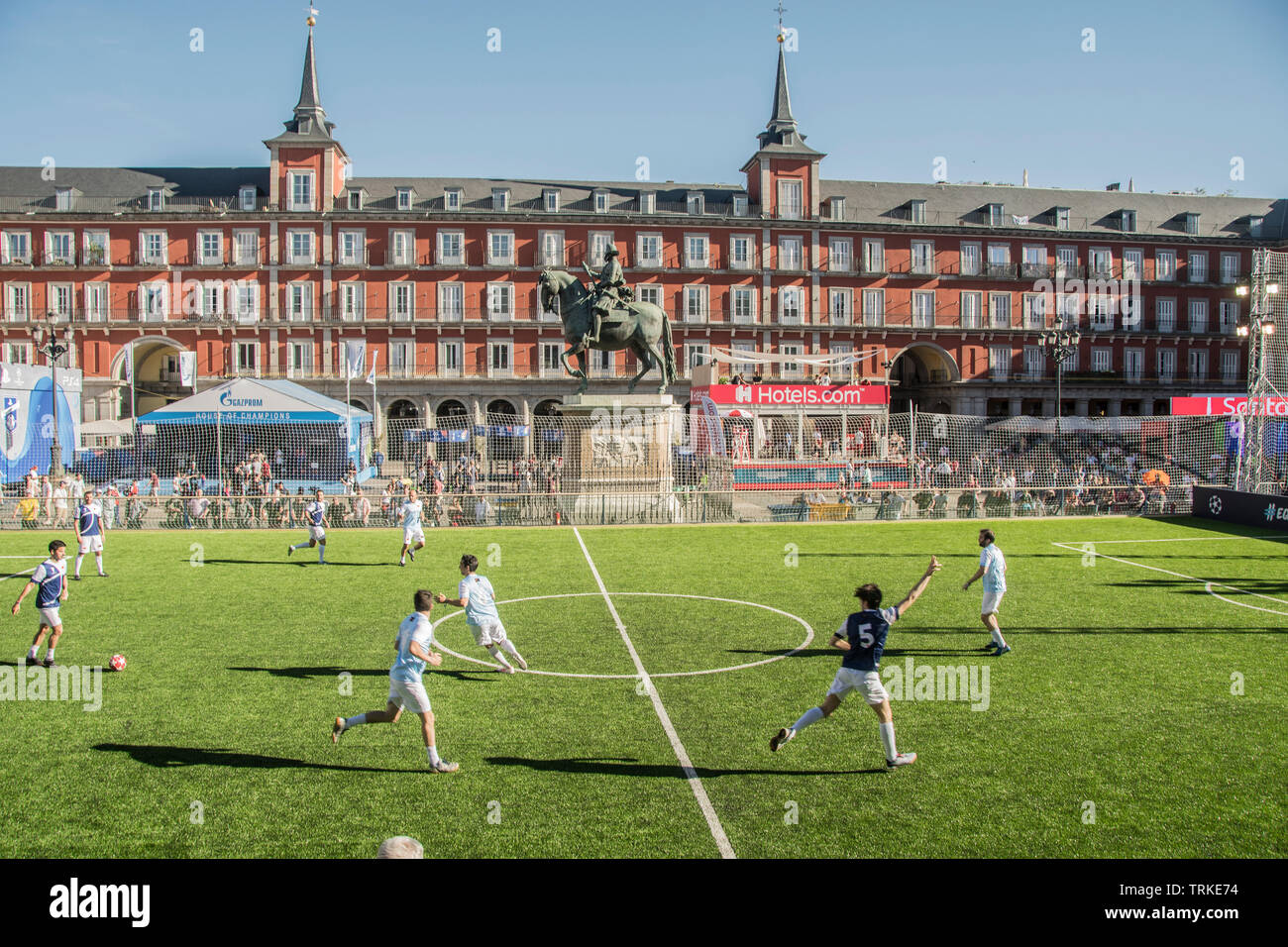 Champions League Plaza Mayor Pre-Match Atmosphere