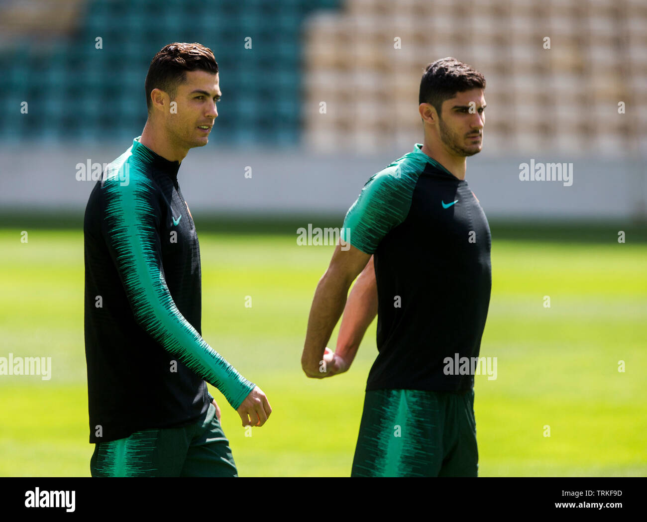 Ronaldo of POR and Goncalo Guedes of POR warm up Stock Photo - Alamy