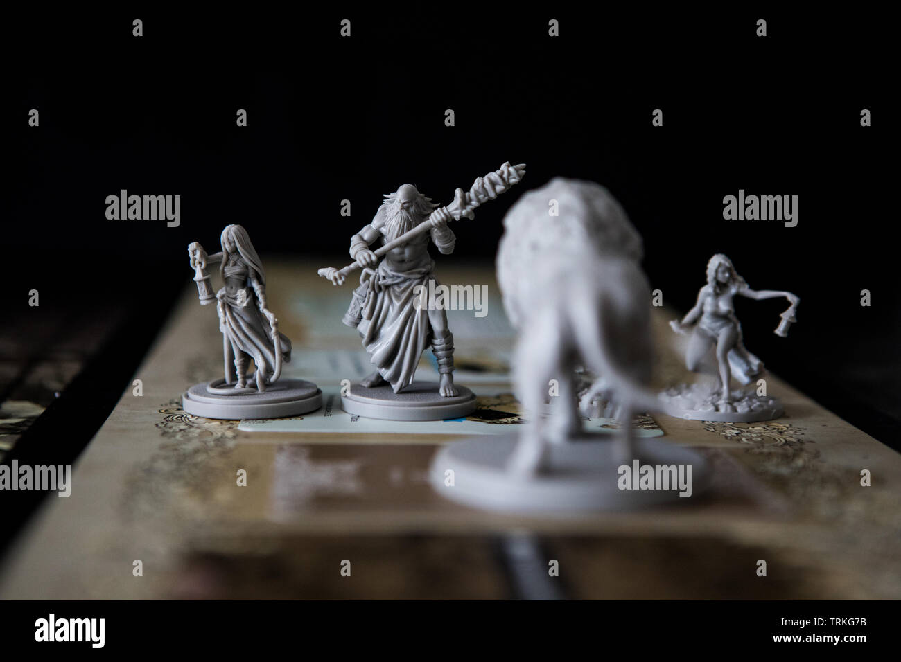 Miniatures from the board game Kingdom Death Monster by Adam Poots
