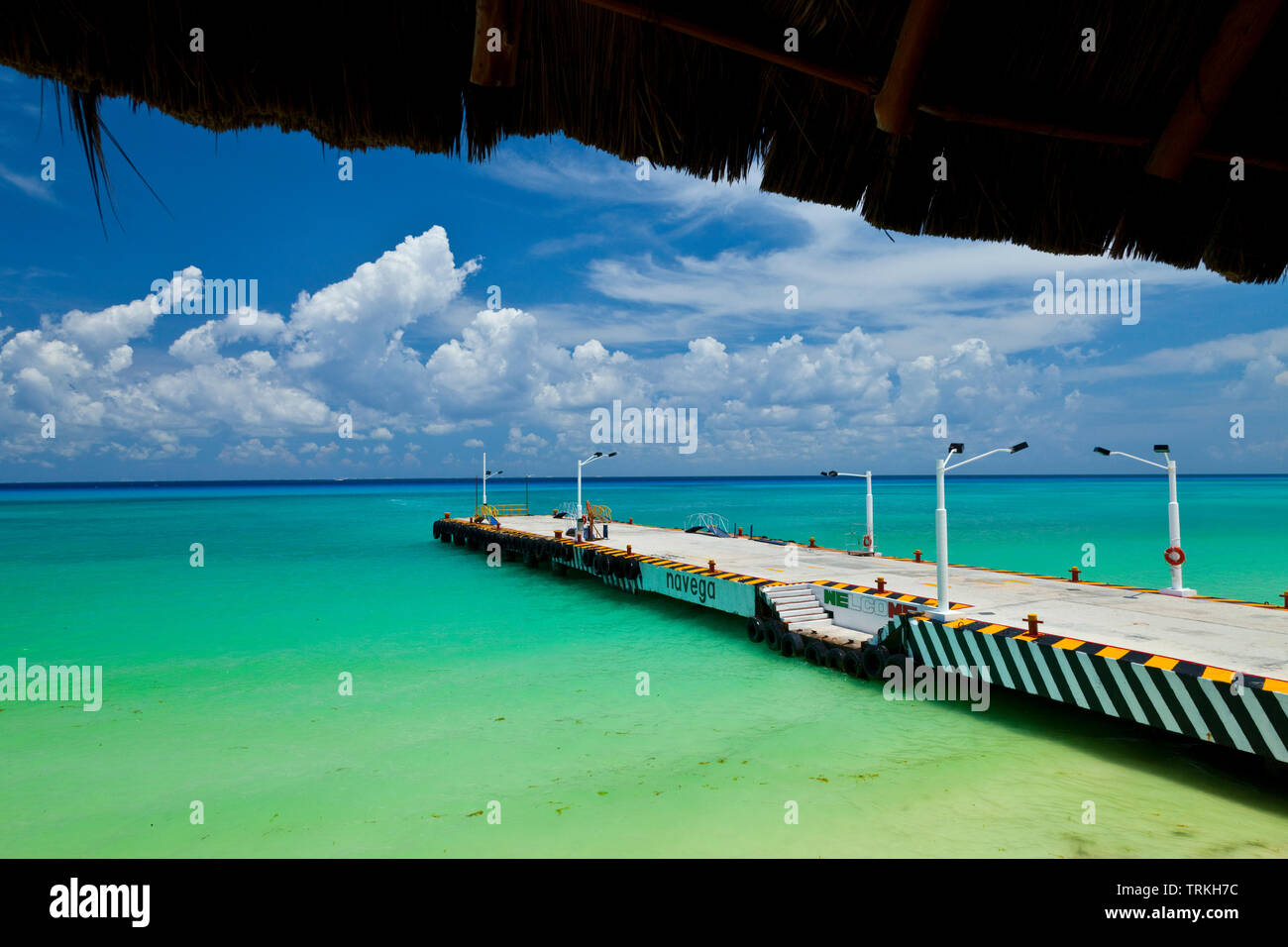 Mar Caribe, Playa del Carmen, Riviera Maya, Estado de Quintana Roo, Península de Yucatán, México, América Stock Photo