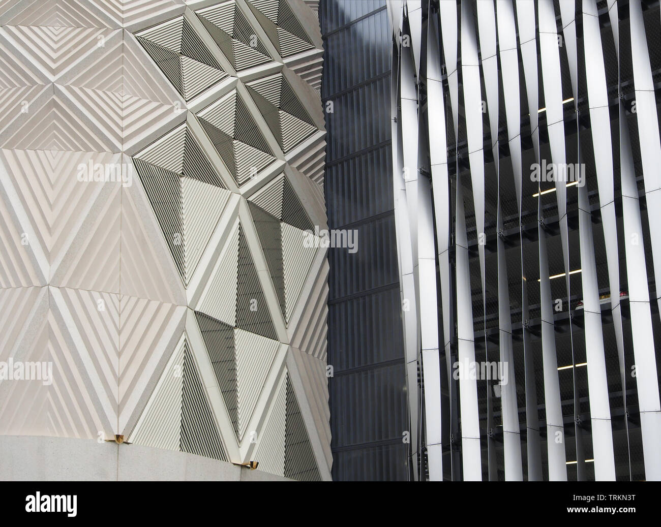 Exterior of the John Lewis shop (left) and car park (right) on Kirkgate