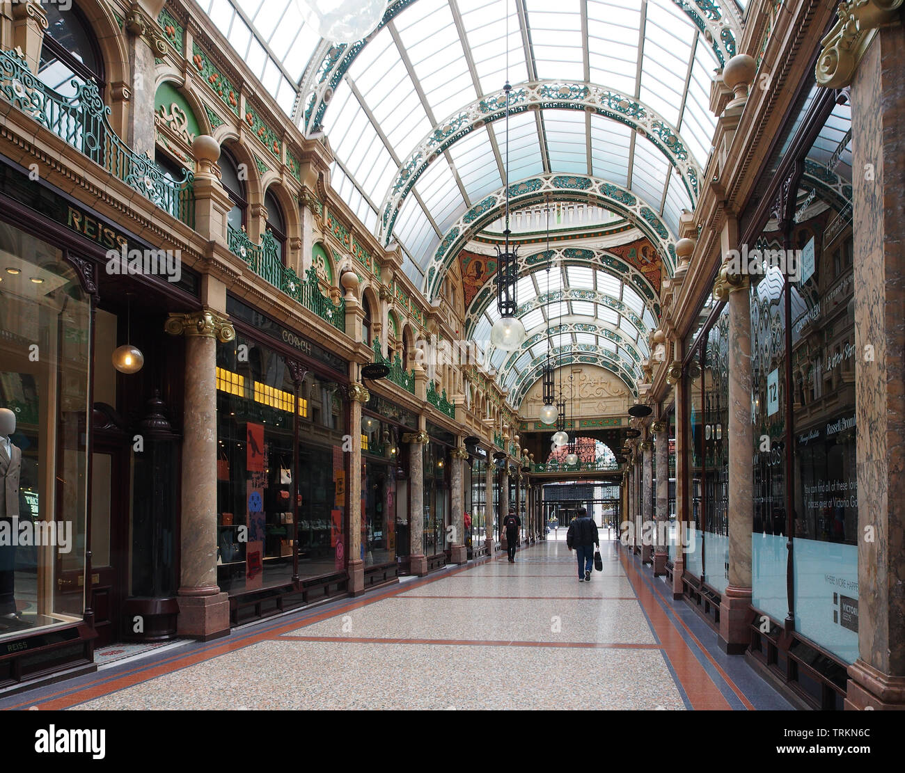 County Arcade in Victoria Quarter in the centre of Leeds, Yorkshire. Stock Photo