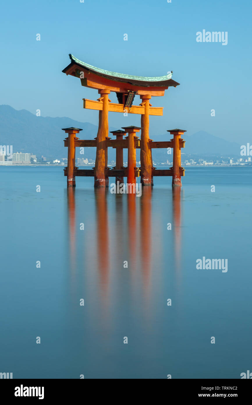 Floating Torii gate, Miyajima, Japan Stock Photo Alamy