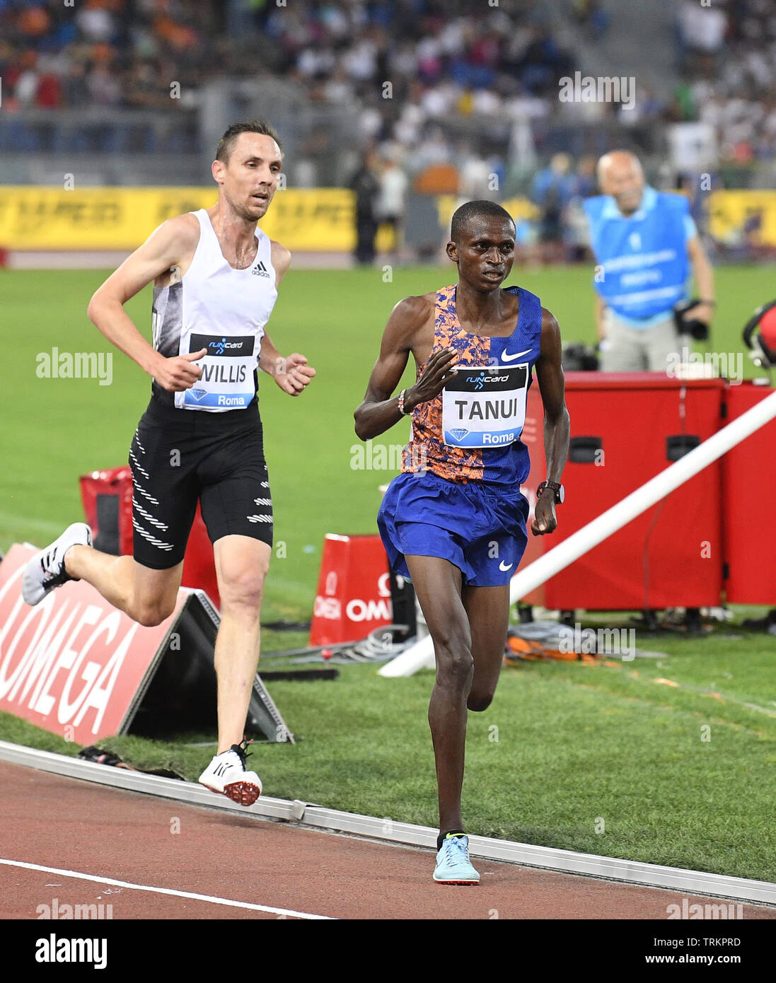 Paul Kipngetich Tanui in action during the Diamond League Athletics at Olympic Stadium Rome Italy on June 06 2019 Graham GlennSports Stock Photo Alamy