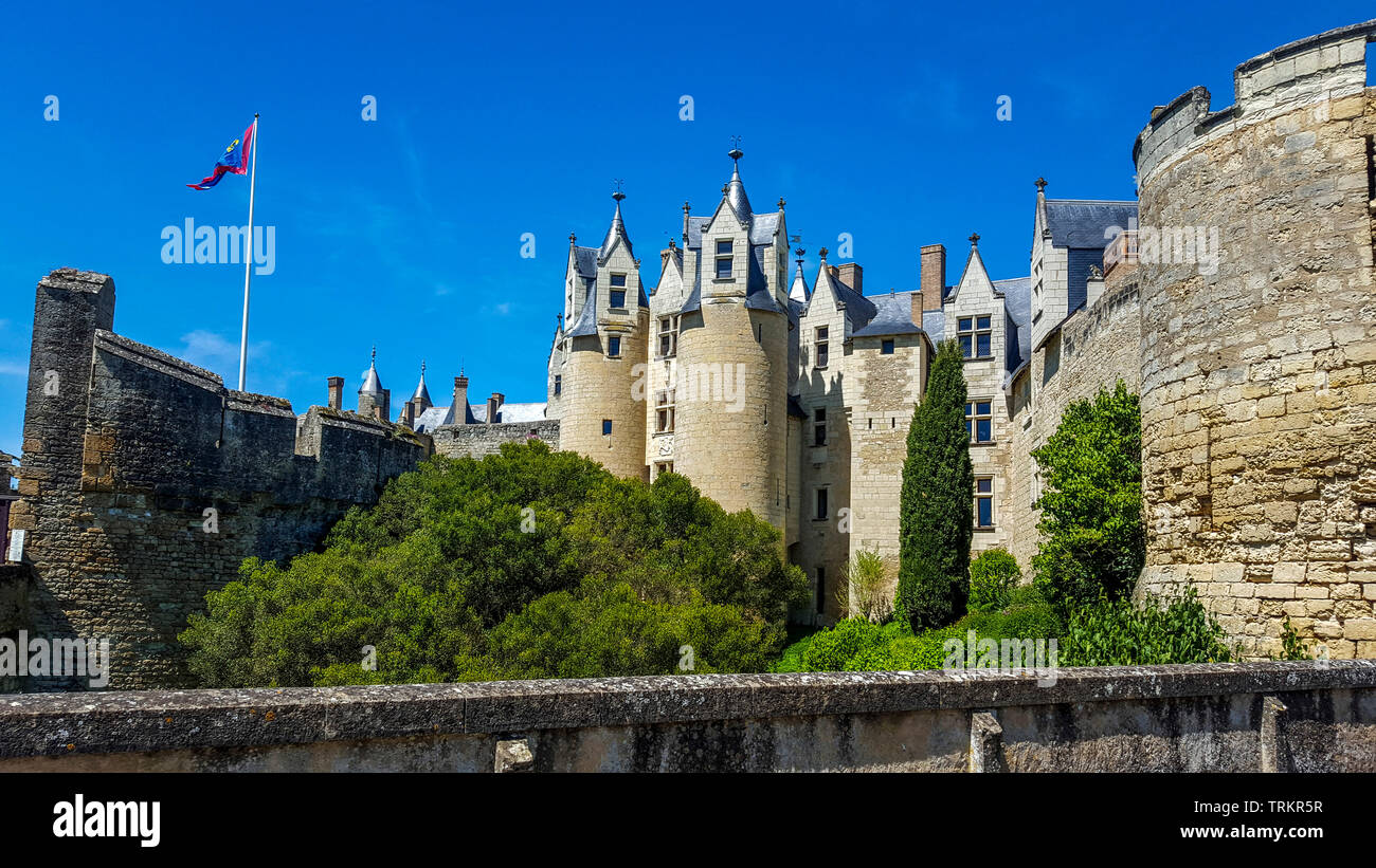 Castle of Montreuil-Bellay,  Montreuil-Bellay, Maine et Loire, Pays de la Loire,  France Stock Photo