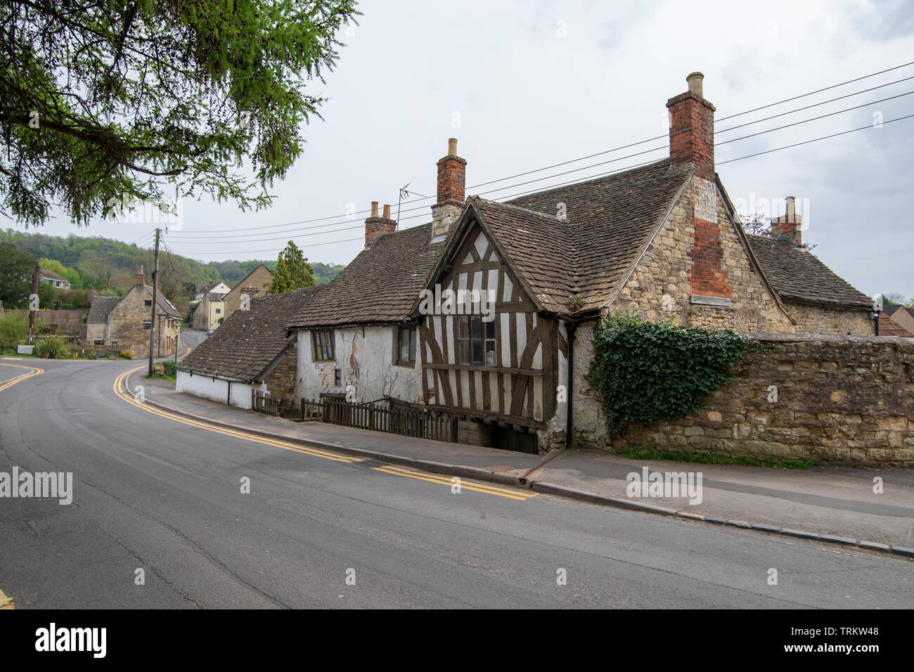 The Ancient Ram Inn, Wotton-Under-Edge Stock Photo - Alamy