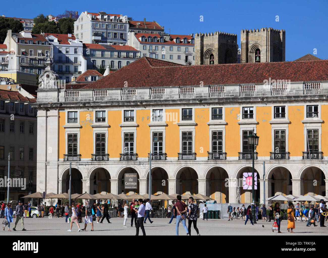 Portugal, Lisbon, Baixa, Praca do Comercio, Terreiro do Paco, Stock Photo