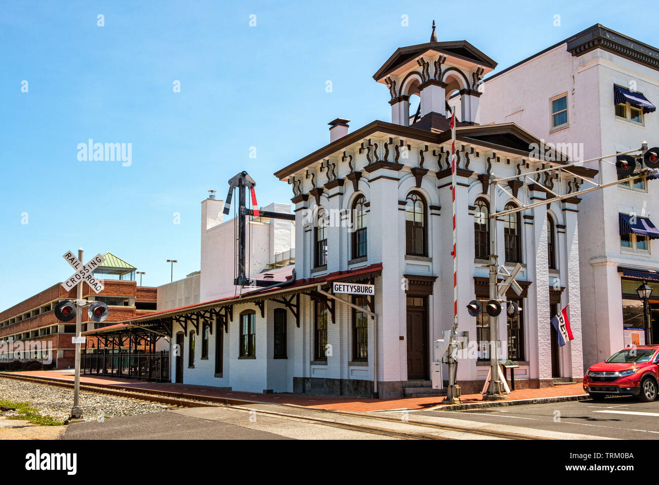 Gettysburg lincoln railroad station hires stock photography and images