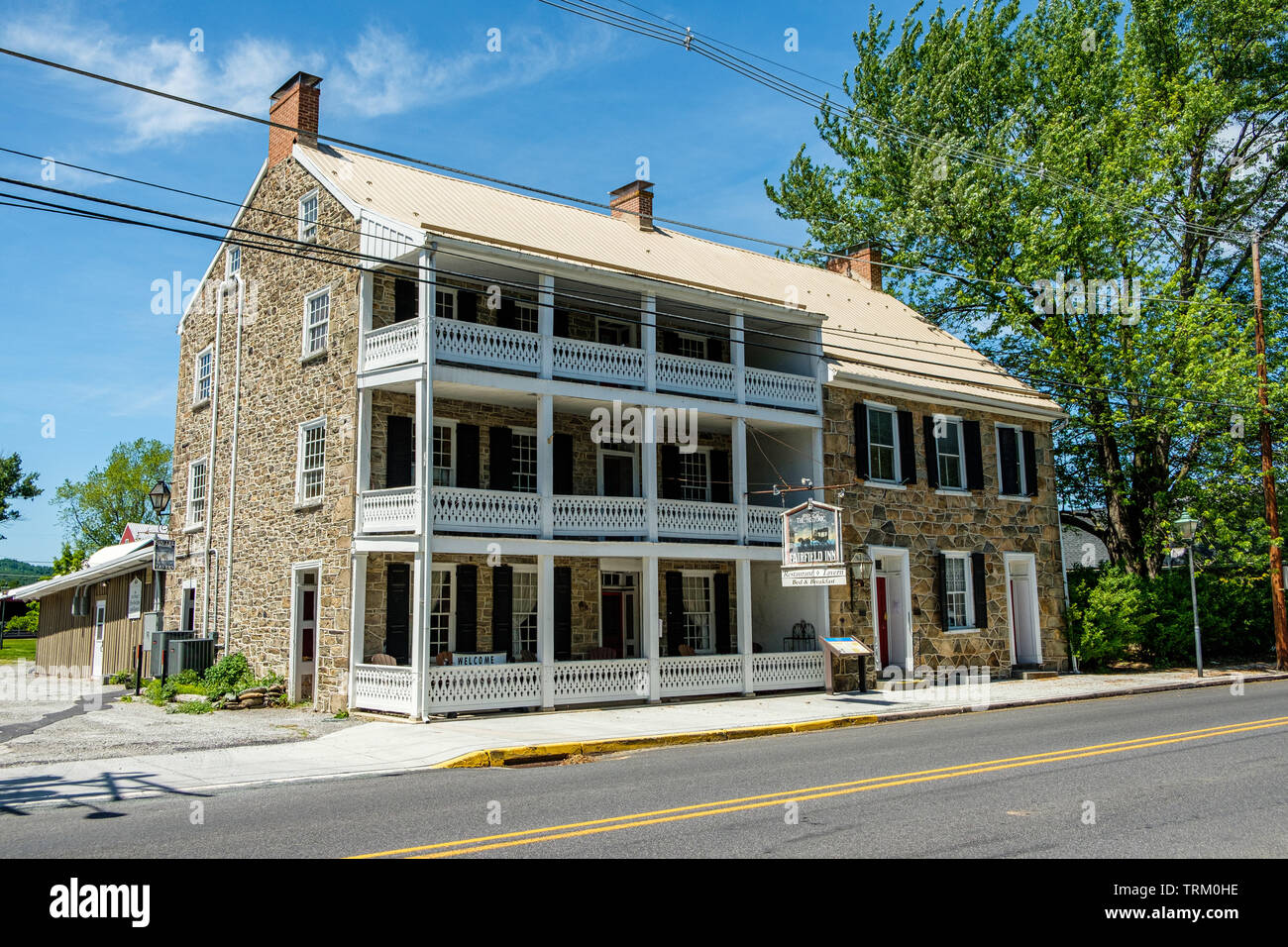 Fairfield Inn, 15 West Main Street, Fairfield, Pennsylvania Stock Photo