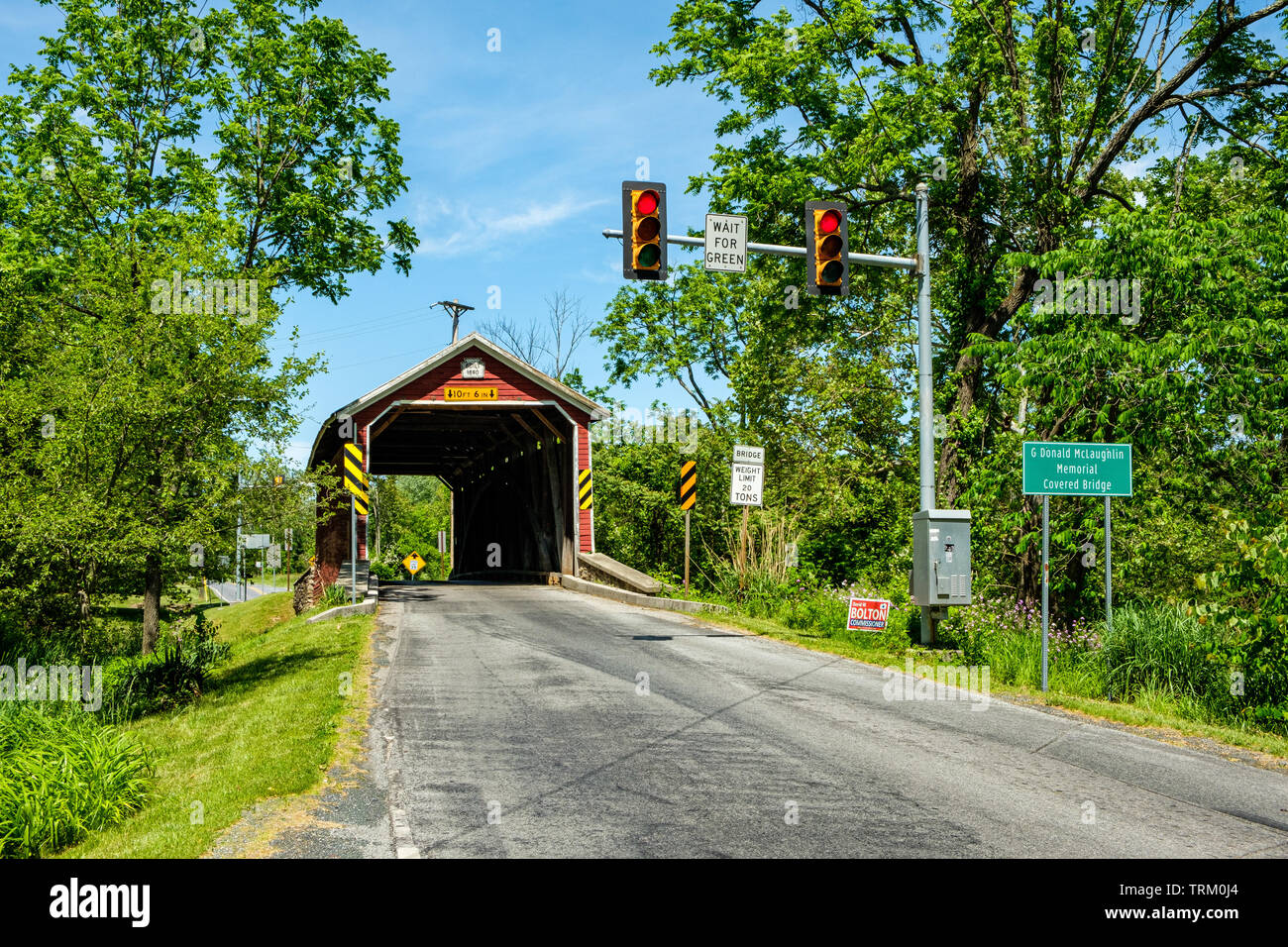 G Donald McLaughlin Memorial Covered Bridge, Jacks Mountain Road