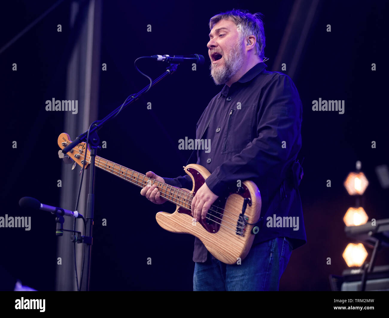 Glasgow, Scotland, UK. 8th June, 2019. Doves play live for the first time in 9 years in Glasgow, UK. Credit: Stuart Westwood Stock Photo