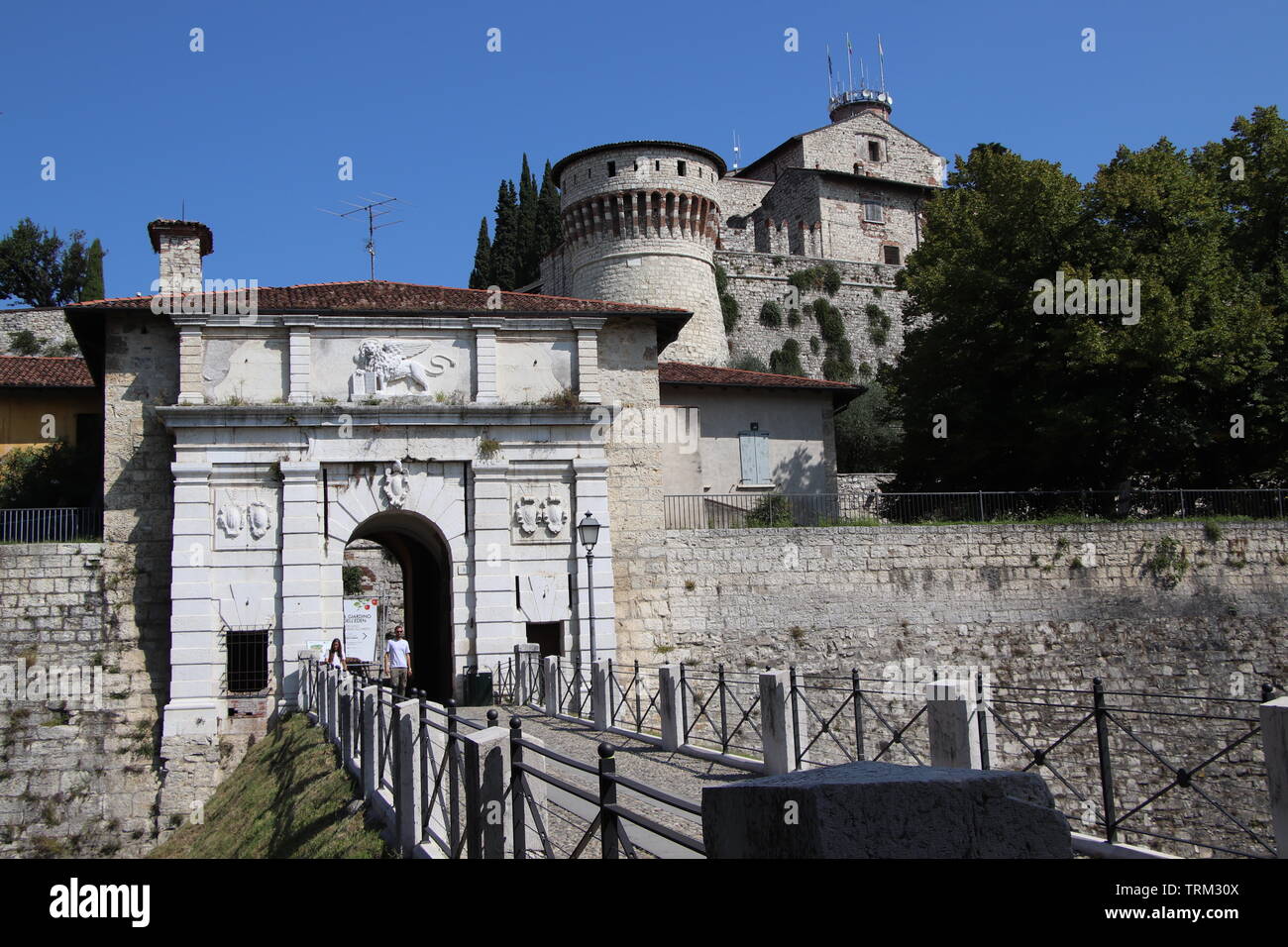 ancient castle in Brescia, a city in northern Italy Stock Photo - Alamy