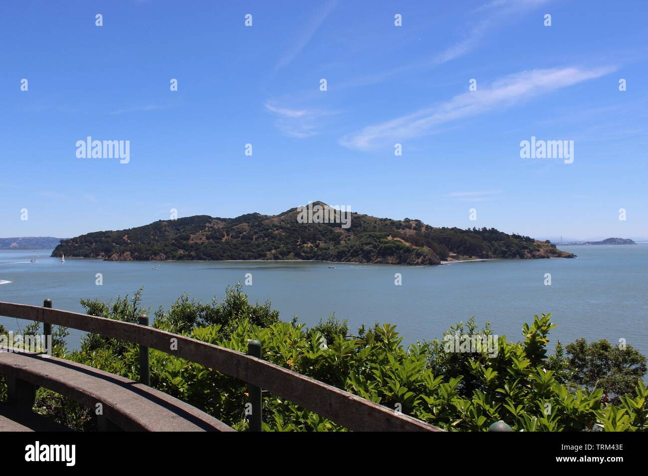 Angel Island from Belvedere Island, California Stock Photo