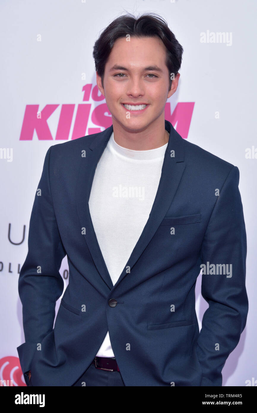 CARSON, CALIFORNIA - JUNE 01: Laine Hardy attends the 2019 iHeartRadio Wango Tango presented by The JUVÉDERM® Collection of Dermal Fillers at Dignity Stock Photo