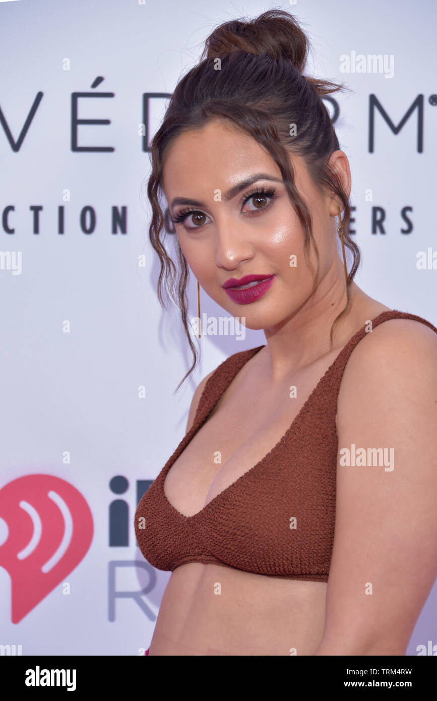 CARSON, CALIFORNIA - JUNE 01: Francia Raisa attends the 2019 iHeartRadio Wango Tango presented by The JUVÉDERM® Collection of Dermal Fillers at Dignit Stock Photo