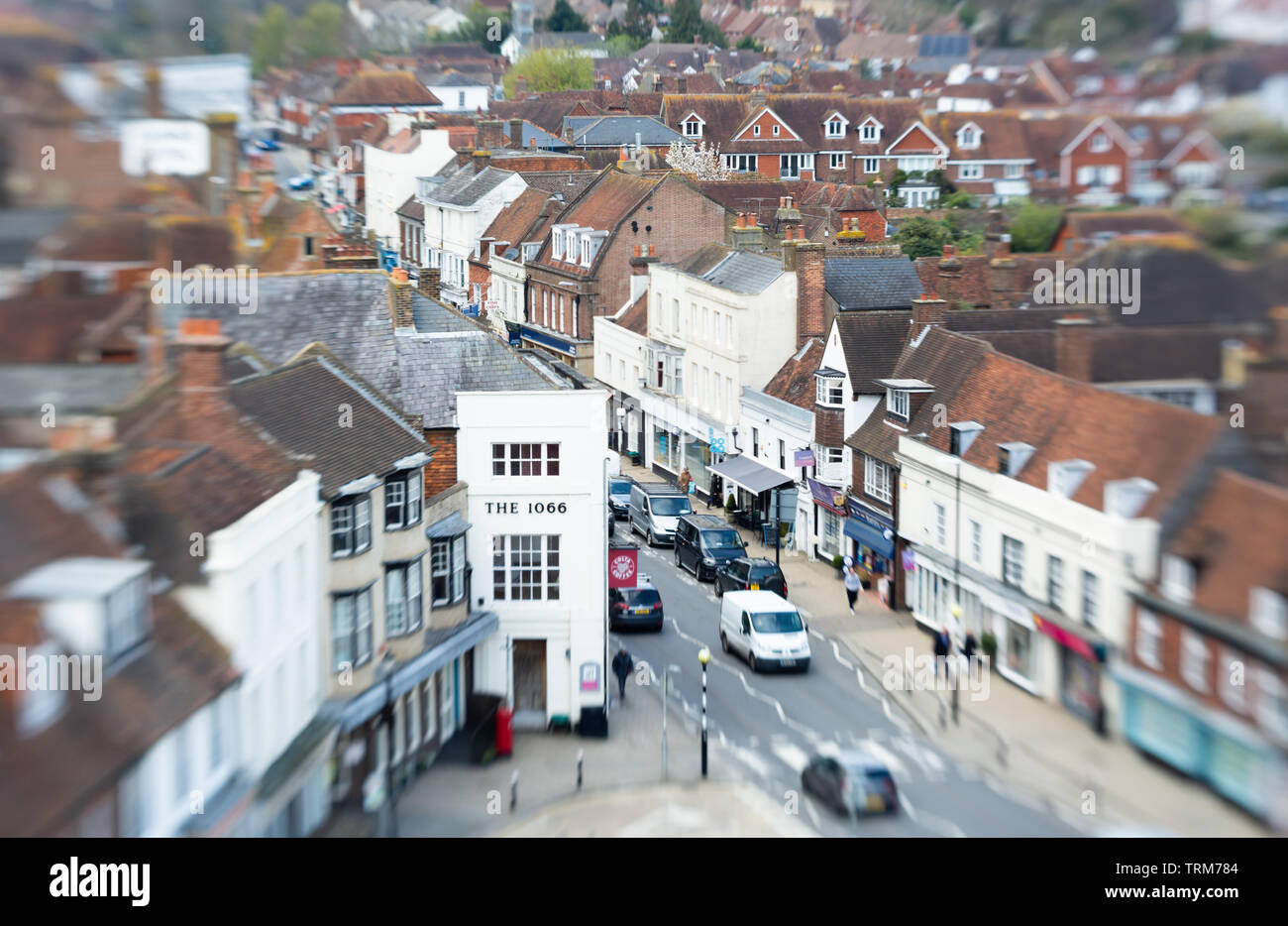 Battle high street in East Sussex, UK Stock Photo